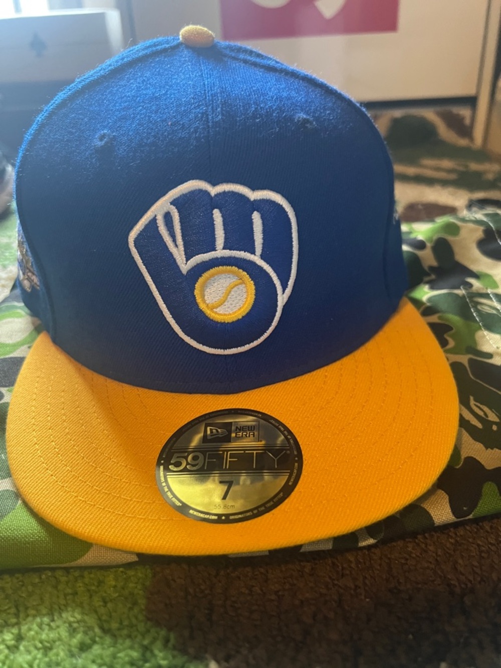 New Era Brewers-Inspired Blue and Yellow 59FIFTY Fitted Cap